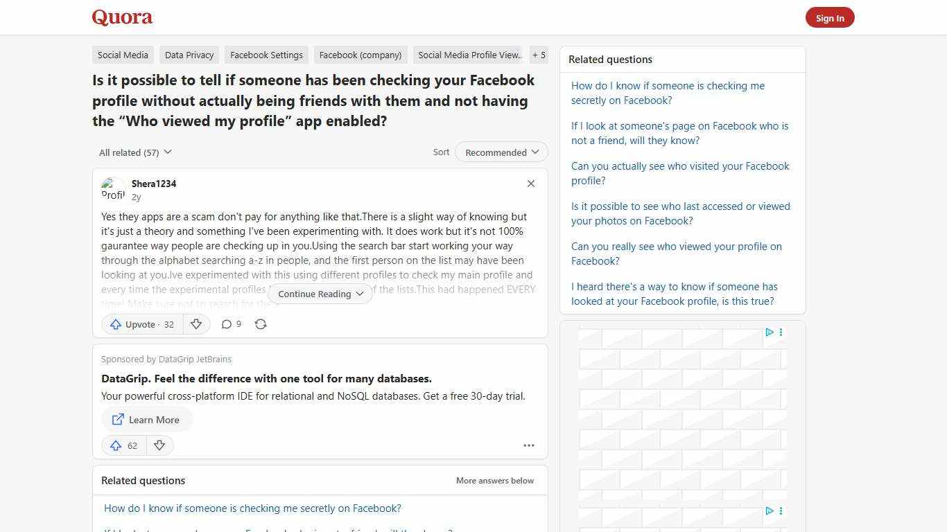 Is it possible to tell if someone has been checking your Facebook profile without actually being friends with them and not having the “Who viewed my profile” app enabled? - Quora