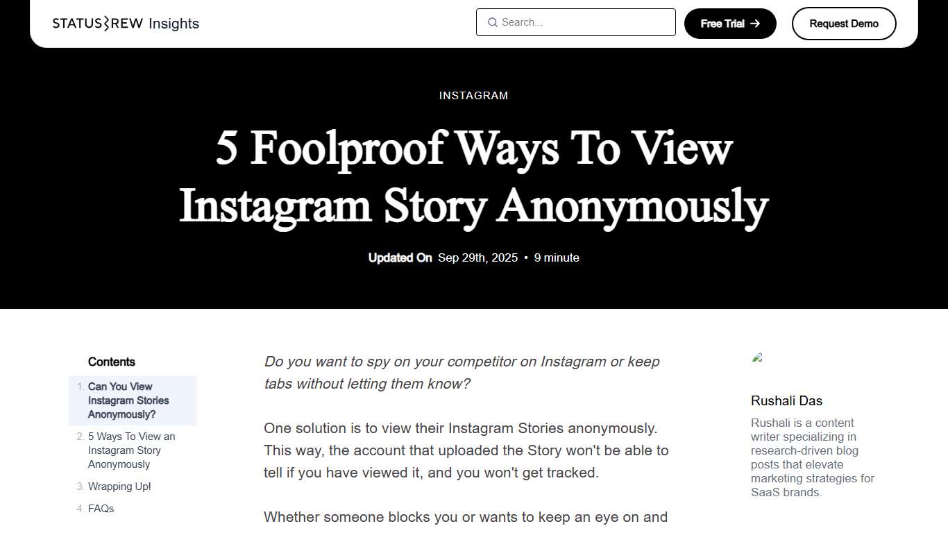 5 Foolproof Ways To View Instagram Story Anonymously